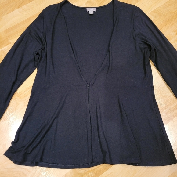 J. Jill Wearever Collection Stretch Black Cardigan Size S - Picture 2 of 6